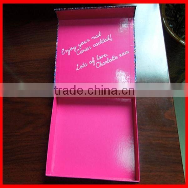2014 Hot Sale New Design Custom Cardboard Printed Caviar Box