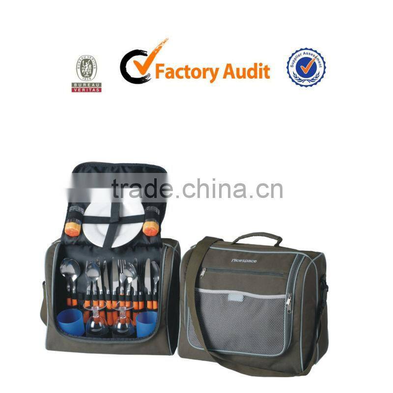 Insulated Cute picnic backpack for 2 people