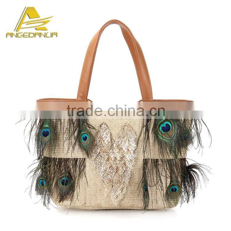 ANGEDANLIA brand 2016 New Design Women Handbag Summer Straw Bag Wholesale