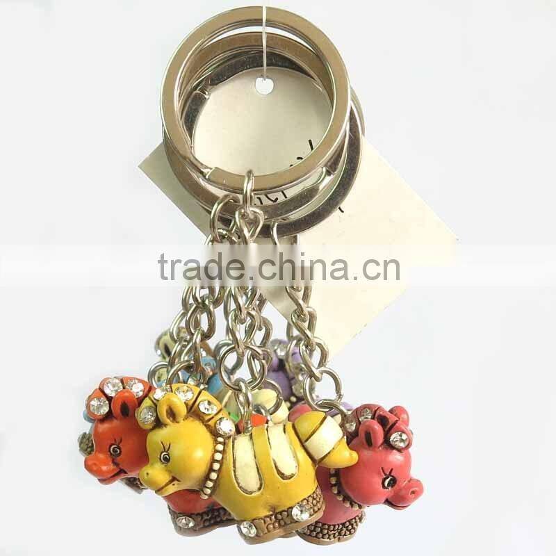 Novelty metal floating key ring