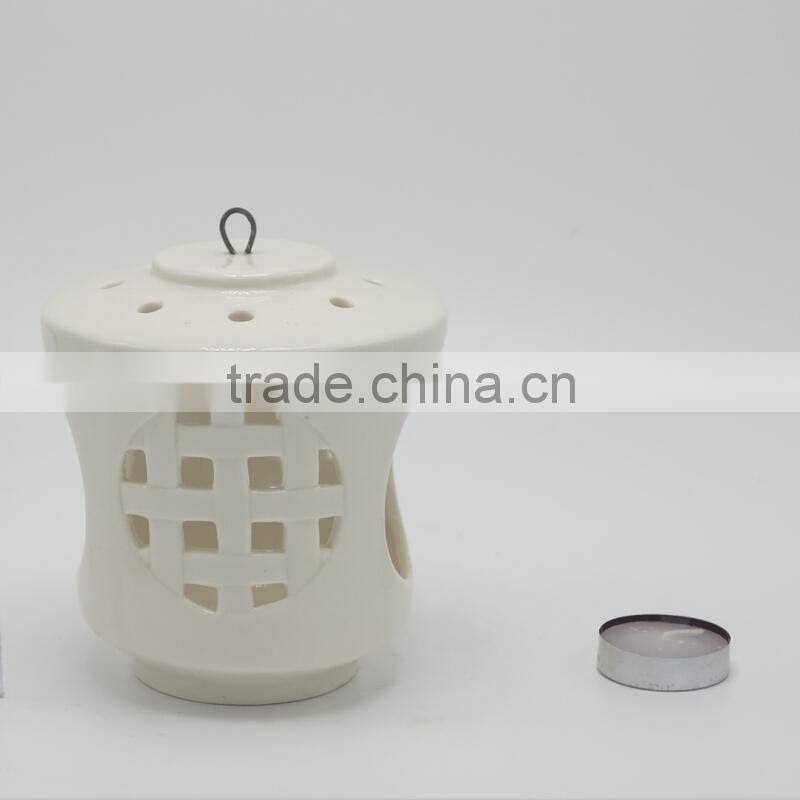 Mordern home decoration hanging ceramic candle holders wholesale