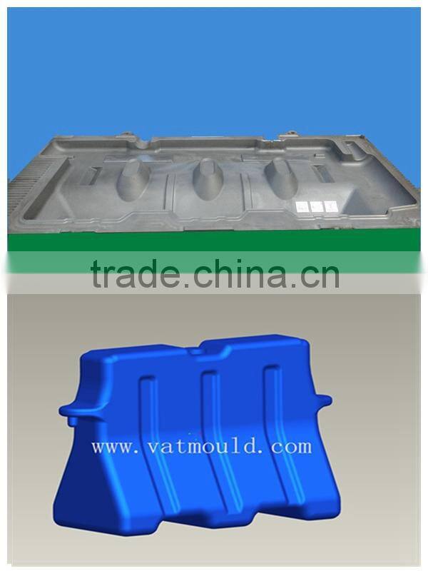 high strength road barrier blowing mould