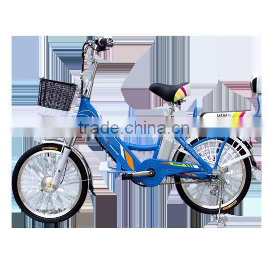 Popular 20'' 48V city electric bike motor with plastic seat electric bicycle