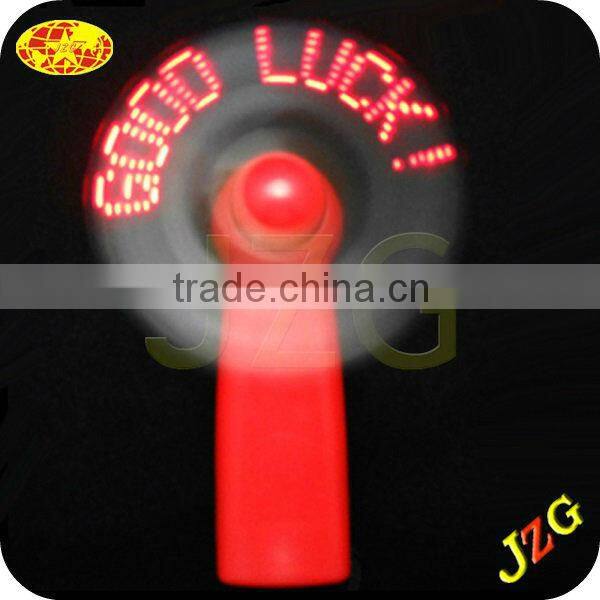 Battery-Operated Message Flashing Led Mini Fan Led Fan