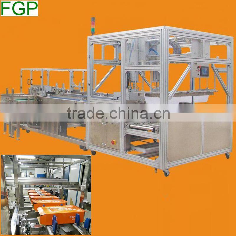 Automatic boxing machine for facial tissue carton packer with glue
