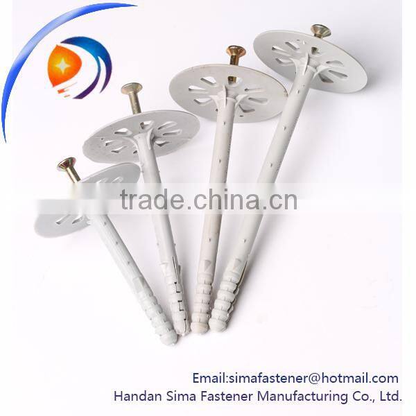 Wall building insulation plastic nail