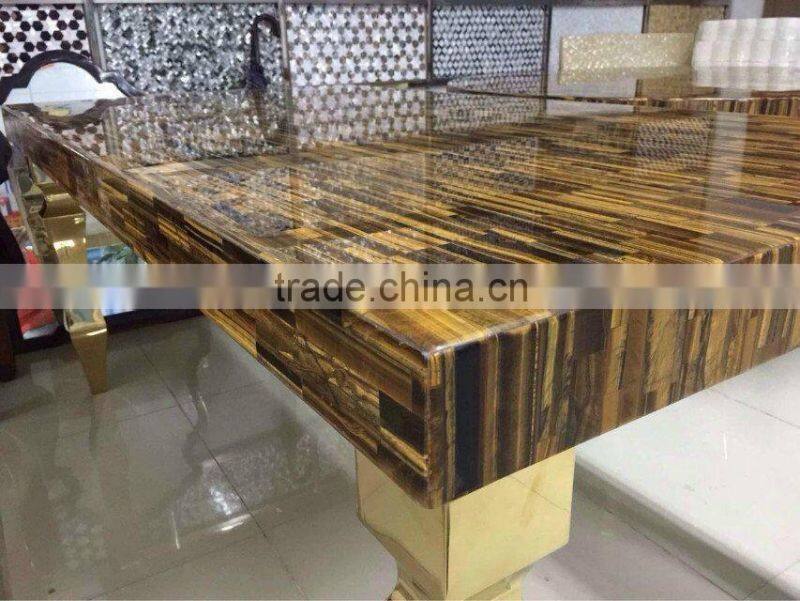 Five Star Hotel Wall and Floor Decoration Yellow Tiger Eye Stone Price