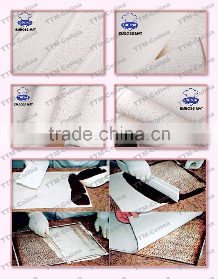 Large size sugar art embossing mat silicone baking mat