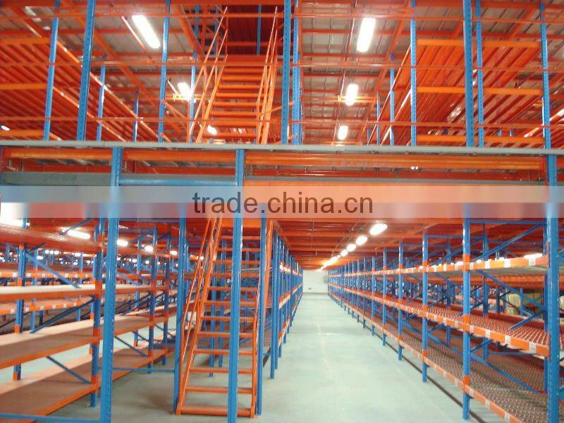 Warehouse multi-tier racking system