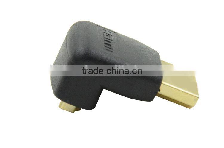 LM-HMF90 90 Degree HDMI1,4 Version HDMI Male to HDMI Female Adapter For LCD TV/Set-top Box/Camera