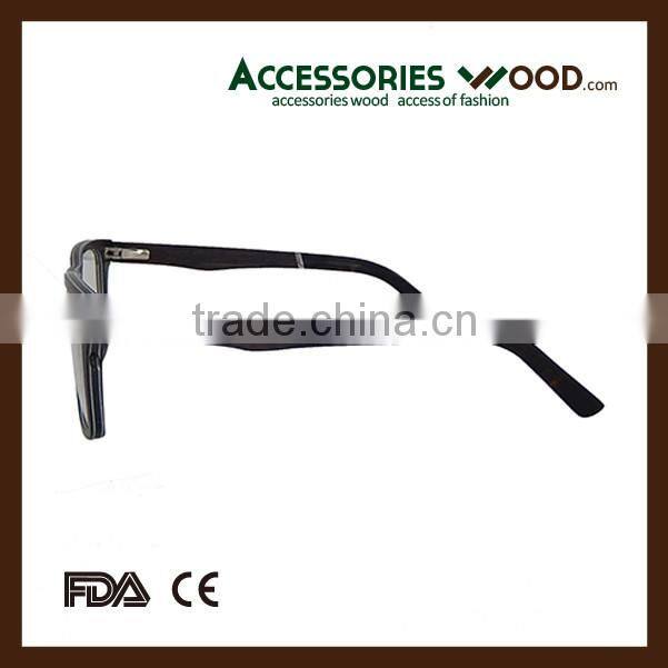 2016 Men Fashion Eyewear Ebony Wood Sunglasses and Customized Logo