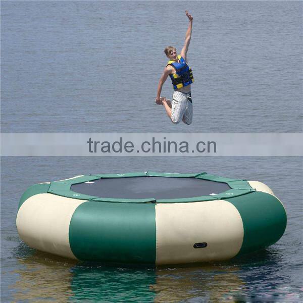 2015 the cheap and good quality inflatable water jumping bed / inflatable trampoline for sale