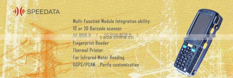 Wireless mobile data terminal android with rugged barcode scanner