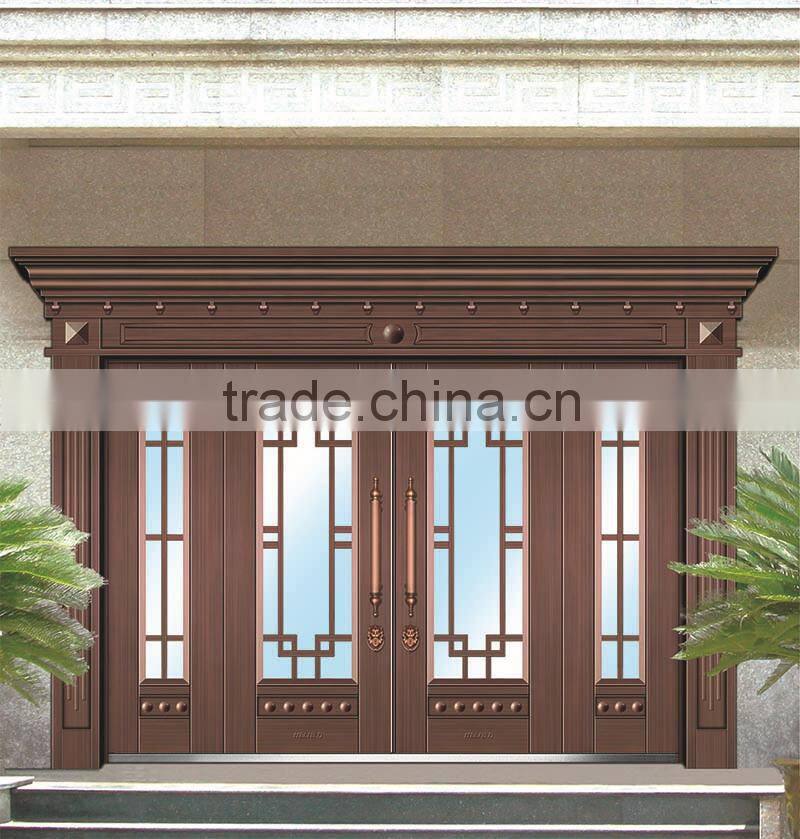 Front door design Steel Security Door Copper Doors
