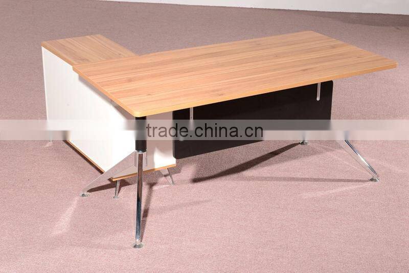 HC-M003 walnut color L shape office executive desk boss desk hot sell