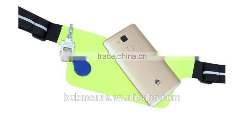 Light Green Fashionable BUBM Outdoor Sport Waist Bag Shenzhen Resilient Wholesale Waterproof and Breathable Running Waist Bags