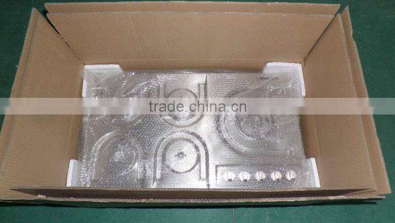 Household table top built-in 5 Burns gas stove with grill and oven portable gas stove