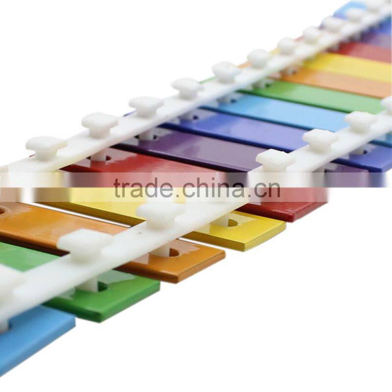 Kids Children Toddler Colorful 15 Note Glockenspiel Educational Musical Instrument Rhythm Band Toy Percussion
