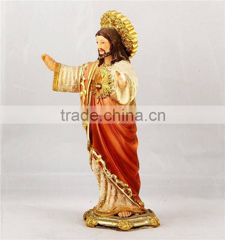 2016 hot sale wholesale polyresin sacred Heart of Jesus statue for sale