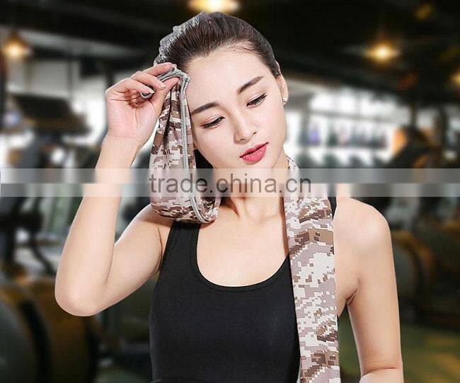 Personalized polyester custom printing cold sports ice cool towel