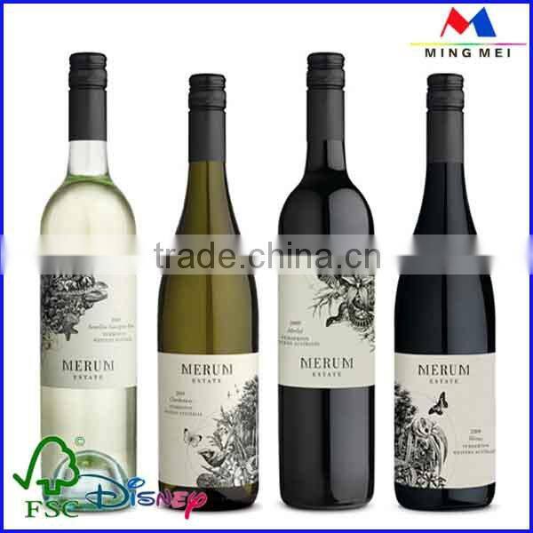 Rolled Beverage Bottle Label Sticker ,Beverage Bottle Label Sticker Printing