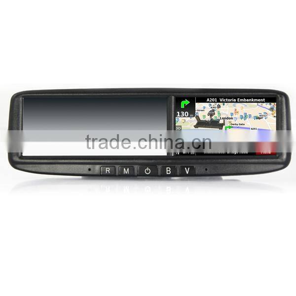 3.5inch car rearview mirror GPS navigation system and nand flash memory