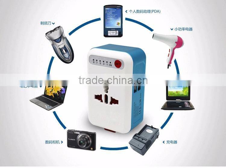 Worldwide Travel Adapter Two USB Ports Universal World Wide All-in-one Safety Travel Charger Wall Charger Adapter Plug