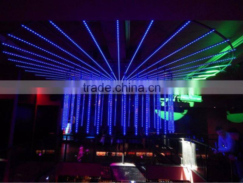 Intelligent RGB LED DMX signal meteor tube light for fairground DC12V