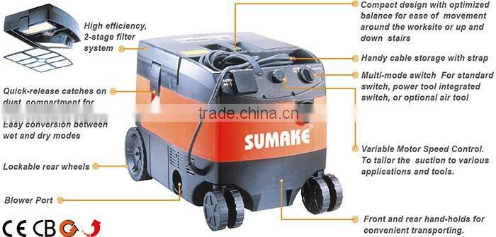 Industrial Electric Wet-Dry Compact Vacuum Dust Extractor
