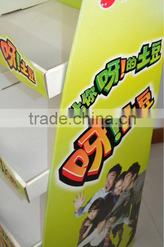 AEP promotion french fries floor display stand advertisement