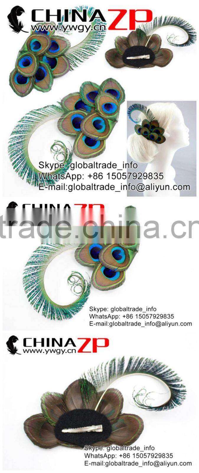 Best selling Peacock hair accessory bridesmaid gift wedding hair clip