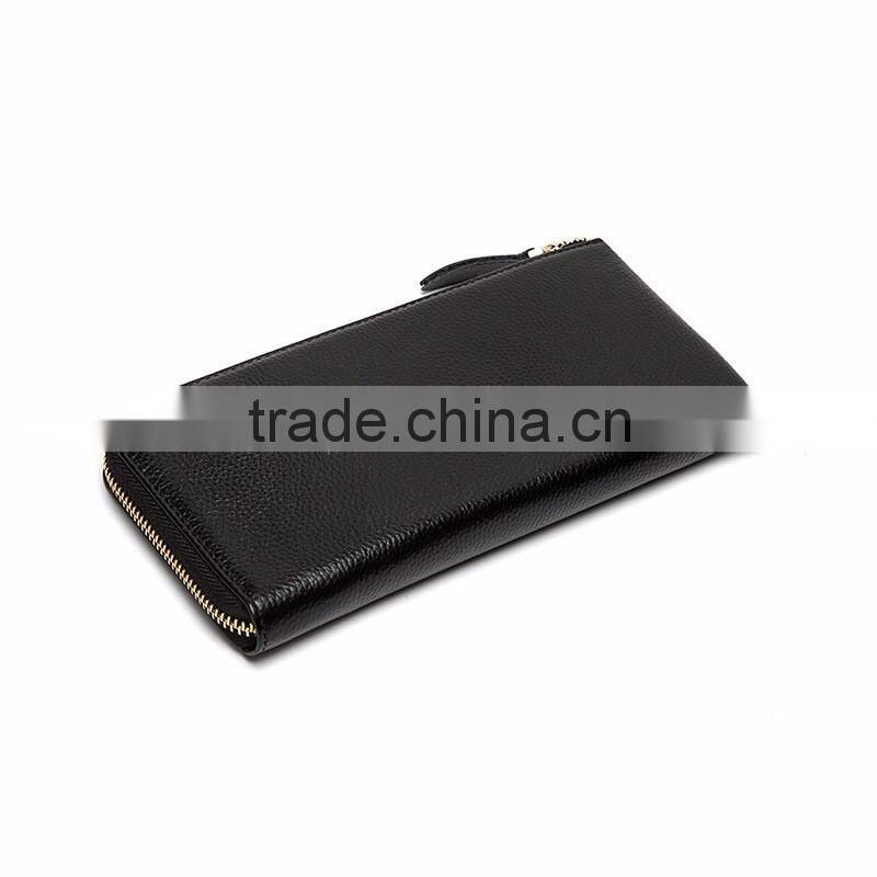 Boshiho new design Lichee Genuine Leather men's wallet long wallet clutch