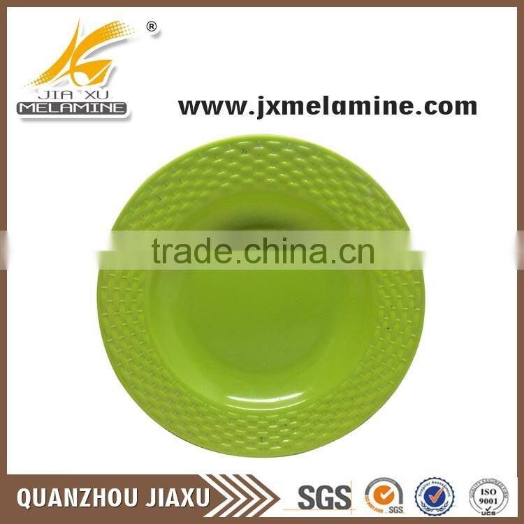 Export quality products deep green dinner plate import china goods