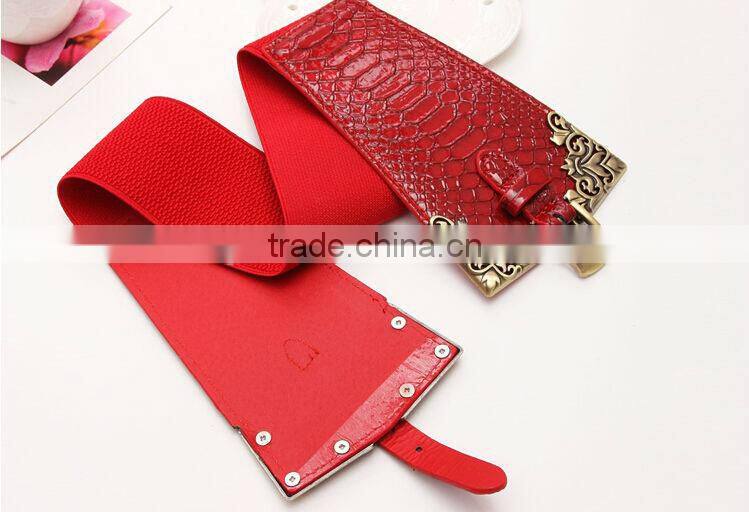 2014 Best fashion metal belt pure leather belts