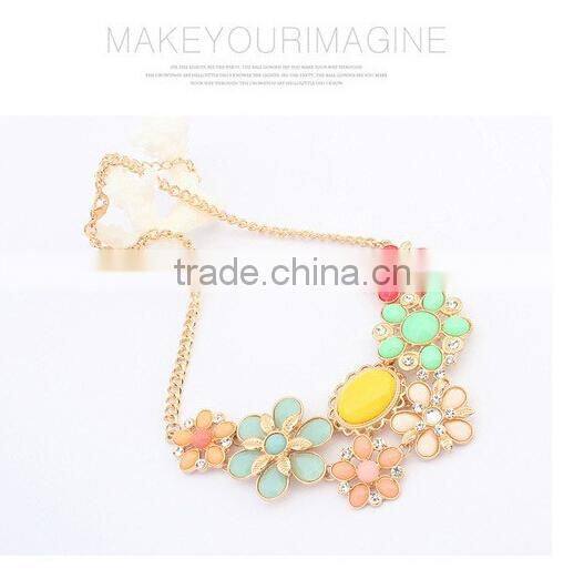 Top Quality Flower Shourouk Vintage Pendant Statement Necklace Women Necklaces & Pendants Fashion Necklaces for Women 2014