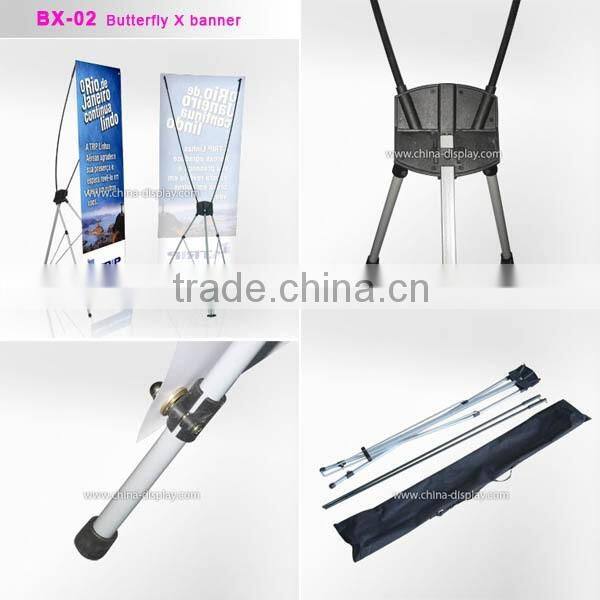 Table top mini display stand X banner