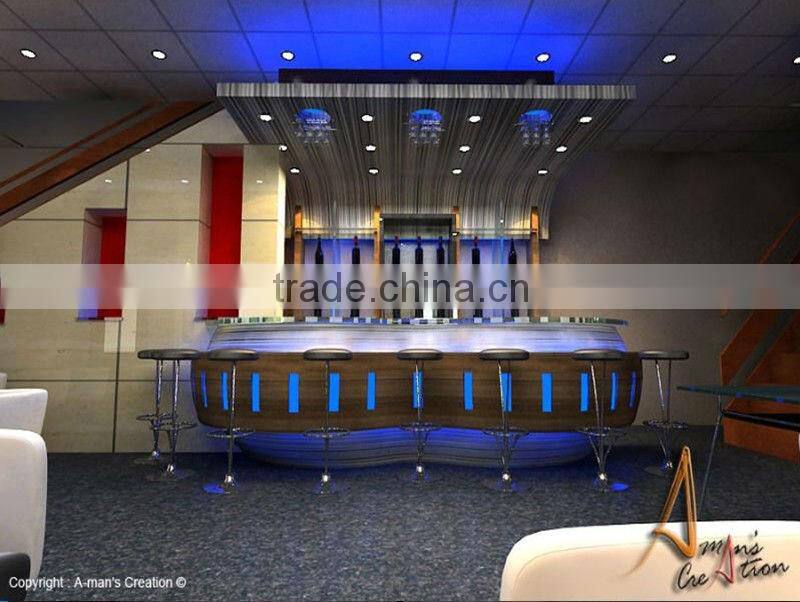 2013 Aluminium framed modern office furniture reception desk, high quality round reception counter with 70mm thick partition