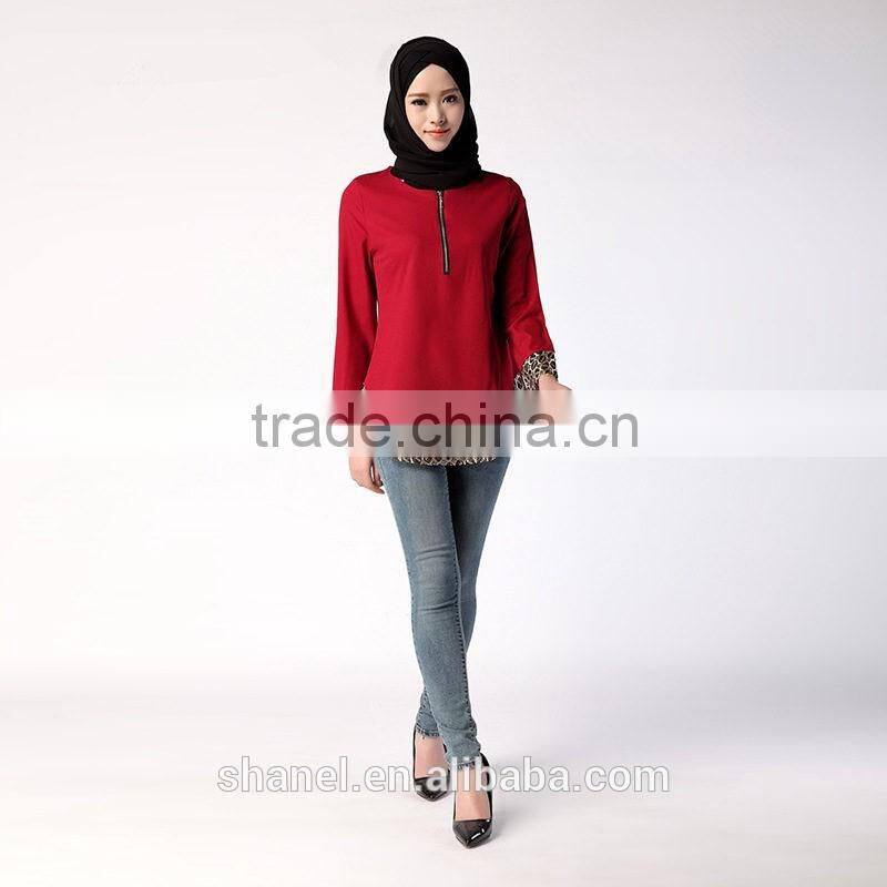 new muslim women loose blouse shirts