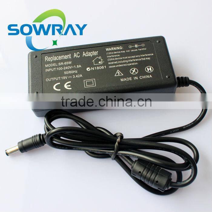Hot Sale Laptop AC Adapter 19V 3.42A 5.5x2.5mm for Lenovo Asus Toshiba Benq Notebook AC Adapter Power Supply Charger