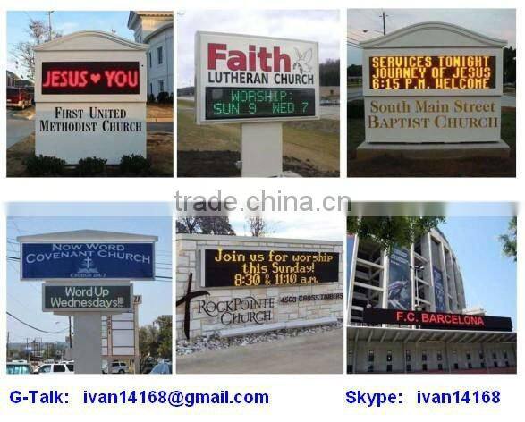 Sinoela p10 dual/single color wirelss control waterproof double side led board, double color led display