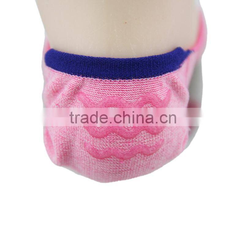 GSW-84 custom fashion colorful thin summer no show silicon nonslip women ankle socks