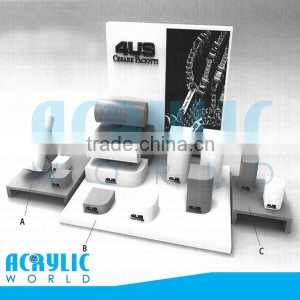 watch display counter/wooden watch display/casio watch display stand