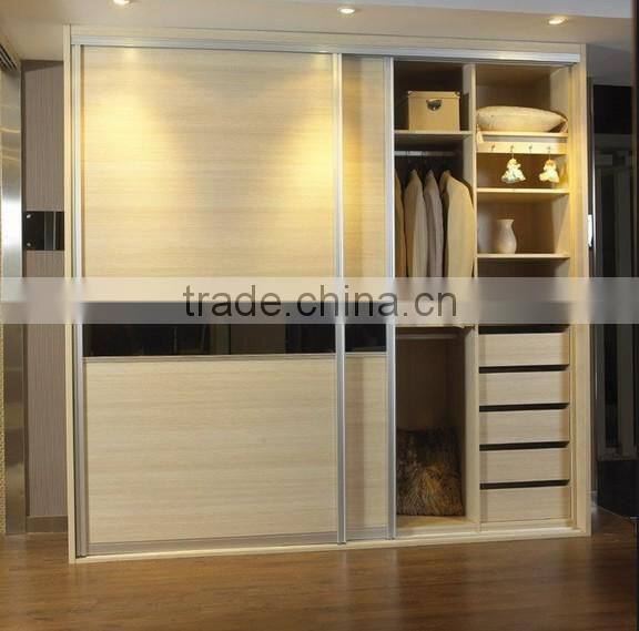 Sliding door wooden livingroom wardrobe cabinet