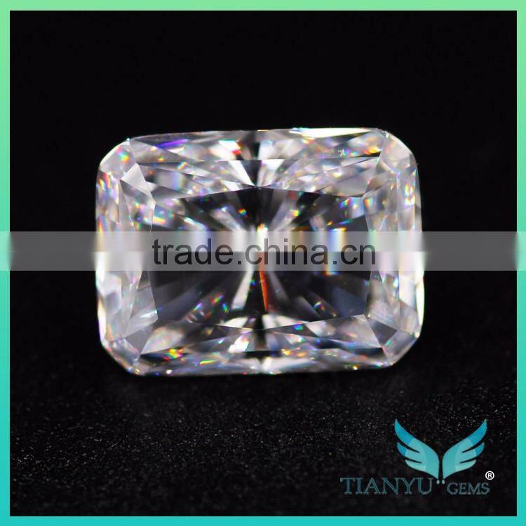 Best Price Wholesale 8X10mm Retangle Radiant Cut White Moissanite