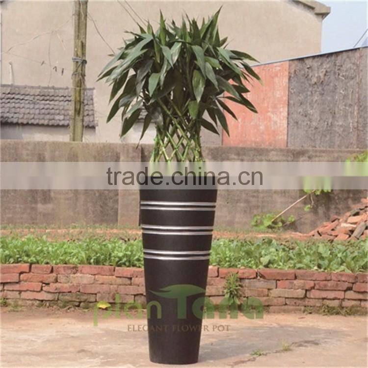 water proof conical painted color glass reinforced composite urn