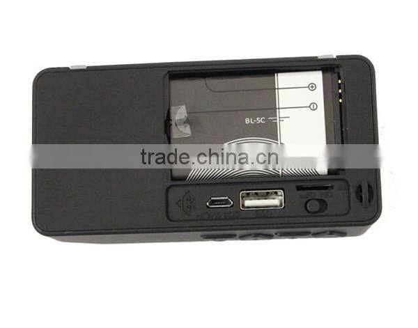 Mini Portable Bluetooth Wireless Speaker with TF Card/FM/Audio in Function