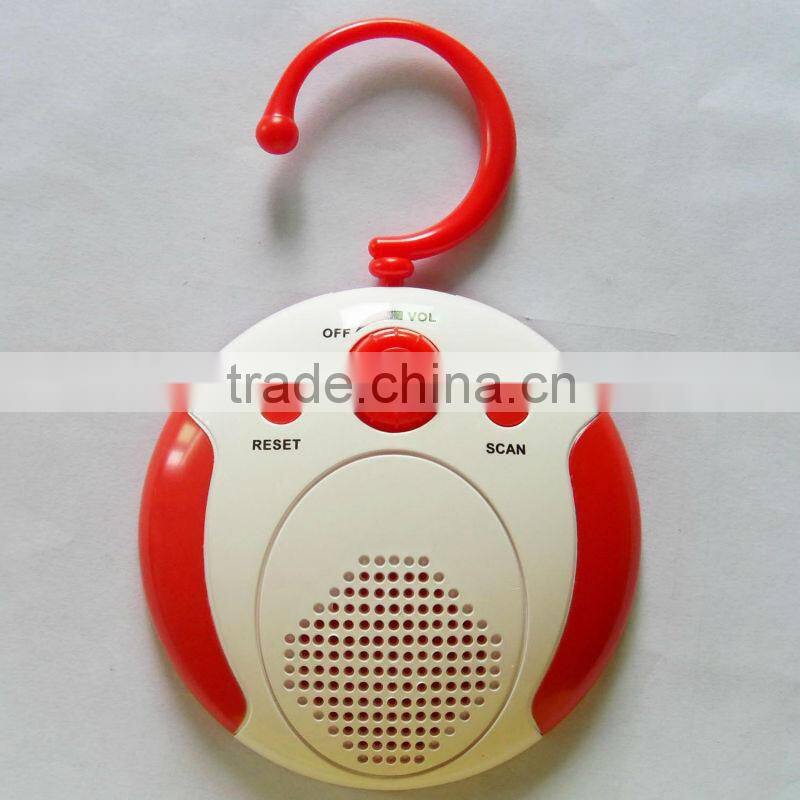 hanging shower radio fm