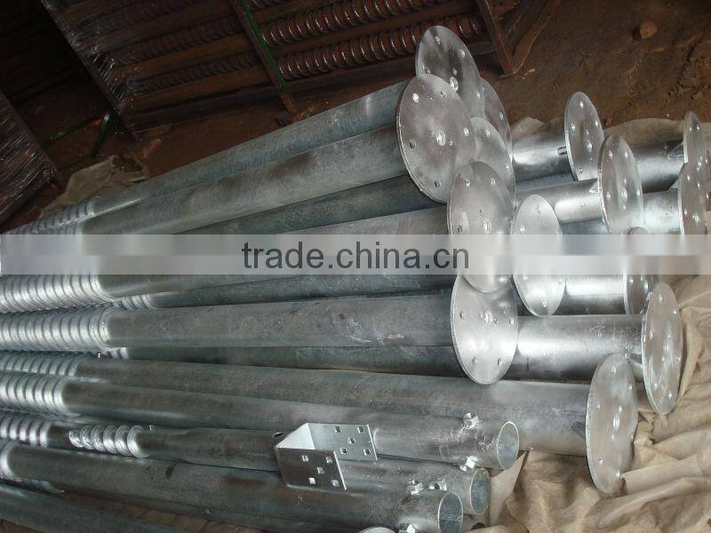 Hot dippd Galvanized Gound Screw For Solar Mounting Rack System