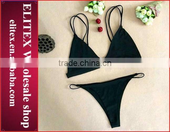 2017 Newest lace red halter sexy print bikini women CK366b