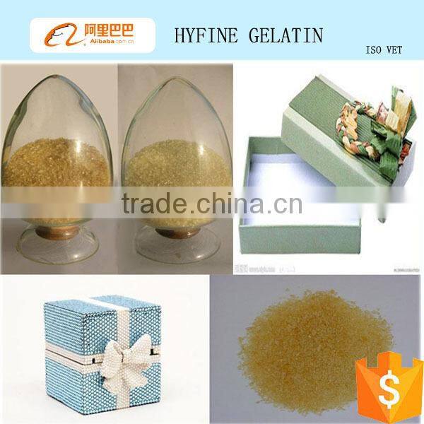 Industrial bovine skin gelatin for packaging gift boxes